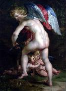 Amor schnitzt den Bogen, Peter Paul Rubens